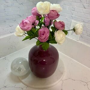 Elegant Purple Ceramic Vase